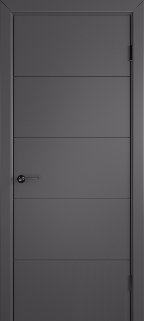 межкомнатные двери эмалированная межкомнатная дверь fashion simple 50 пг графит (ral 7024)  
